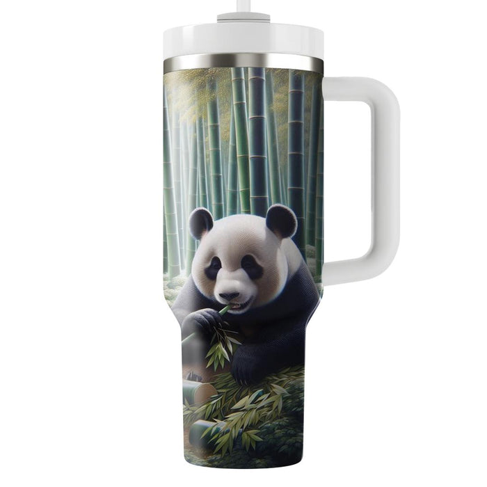 Gentle Panda Forest  Travel Tumblers