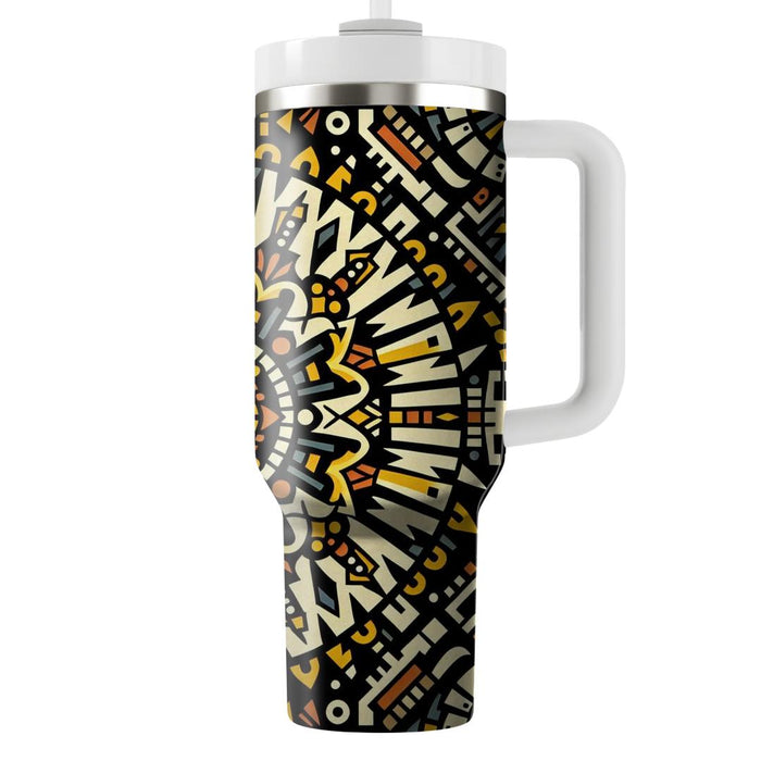 Aztec Sunburst Pattern  Insulated Tumblers