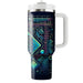 Futuristic Neon Matrix  Personalized Tumblers