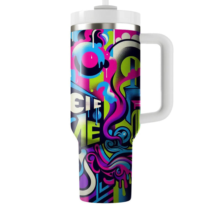 Urban Graffiti Groove  Decorative Tumblers