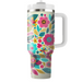 Whimsical Retro Florals  Tumblers For Gifts