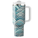 Geometric Wave Ripple  Insulated Tumblers