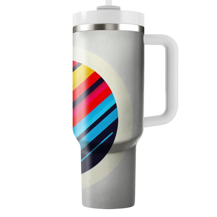 Synth Pop Stripes  Insulated Tumblers