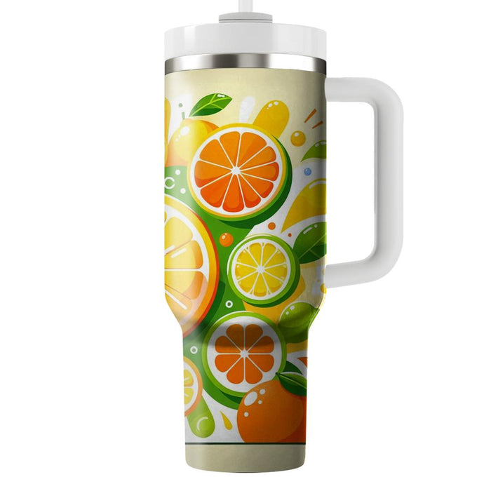 Vibrant Summer Citrus  Custom Tumblers