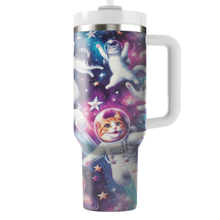 Whimsical Cat Galaxy  Tumbler Cups