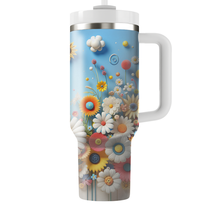 Whimsical Flower Adventure  Insulated Tumblers