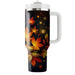 Autumn Leaves And Lanterns Tumblers With Lids