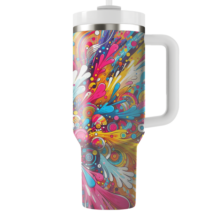 Vibrant Visions - A Holi Festival  Tumbler Cups