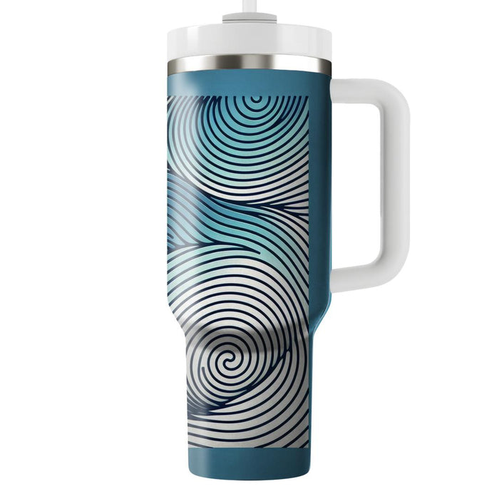 Abstract Ripple Pattern  Insulated Tumblers