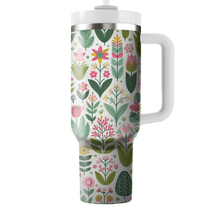 Whimsical Garden Pattern  Insulated Tumblers