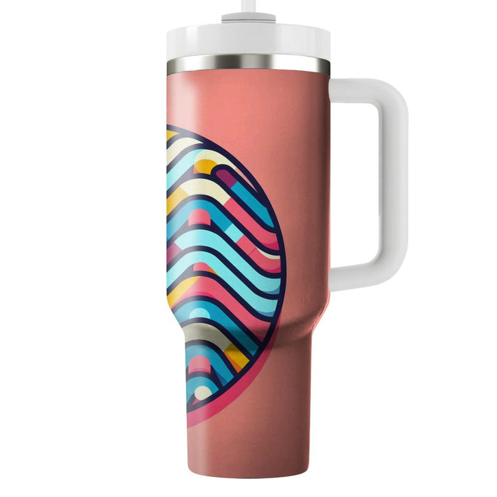 Funky Zigzag Lines  Decorative Tumblers