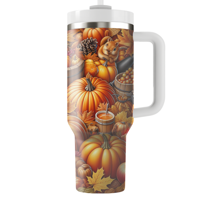 Whimsical Harvest - Thanksgiving  Custom Tumblers