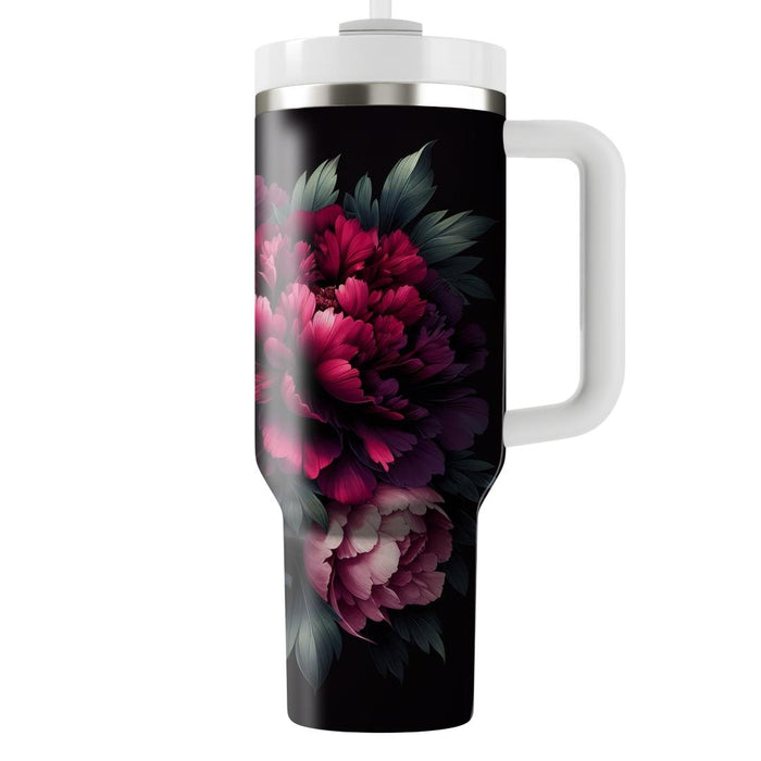 Bold Peony Passion  Unique Tumblers