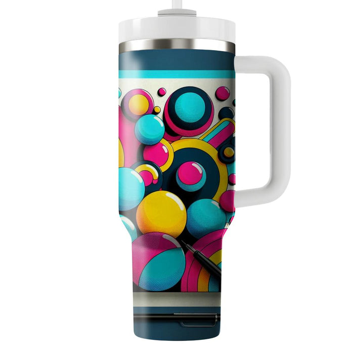 Bright Funky Circles  Decorative Tumblers