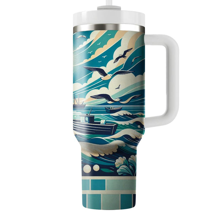 Retro Ocean Breeze  Custom Tumblers