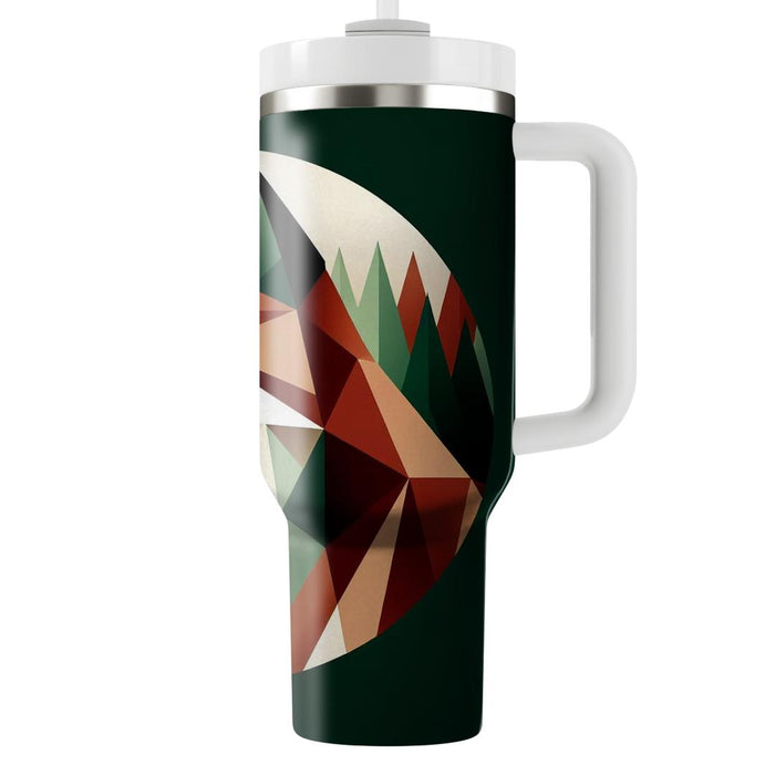 Geometric Fox Serenity  Tumbler Cups