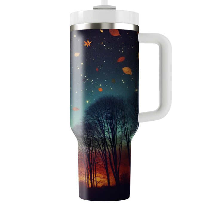 Autumn Moonlight Bliss  Insulated Tumblers