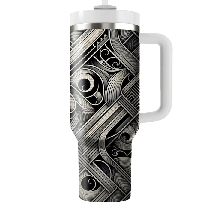 Sophisticated Crosshatch Pattern  Custom Tumblers