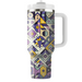 Geometric Floral Mosaic  Decorative Tumblers