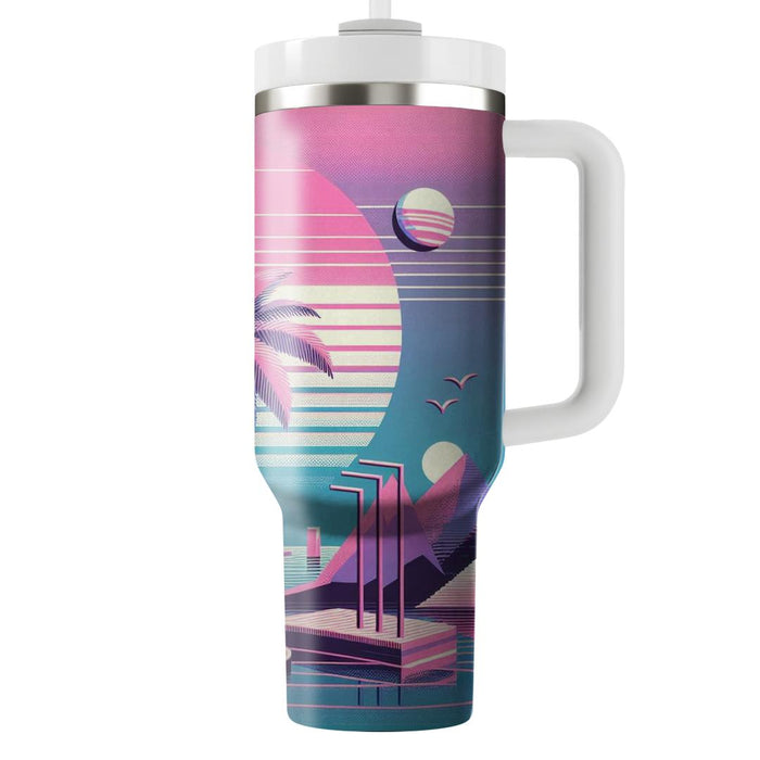 Vaporwave Serenity  Insulated Tumblers