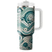 Serene Waves Motif  Travel Tumblers