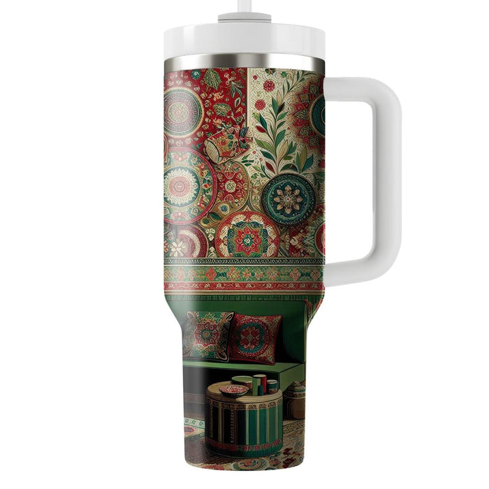 Vibrant Threads - A Cultural Tapestry  Tumbler Cups