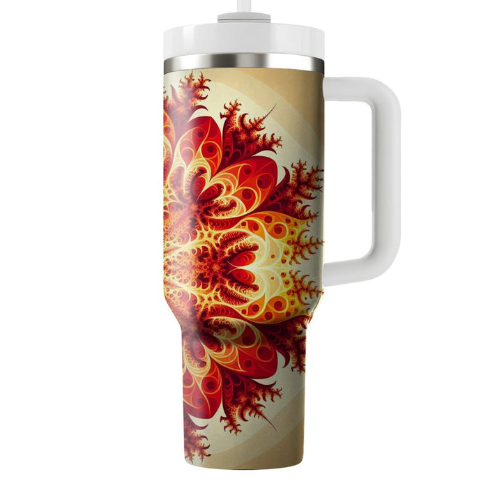 Fractal Flame  Travel Tumblers