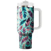 Vibrant Feather Pattern  Insulated Tumblers