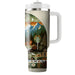 Retro Peaceful Nature  Tumblers With Lids