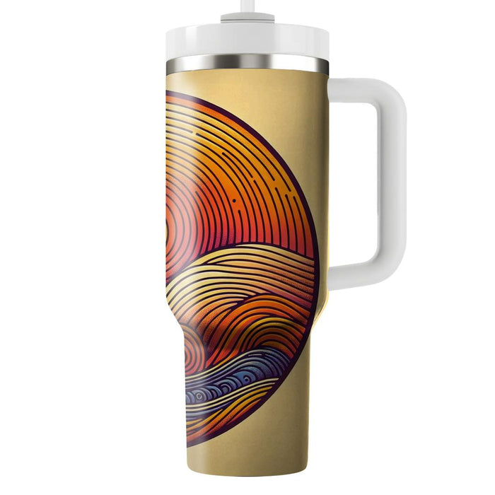 Sunset Groove  Unique Tumblers