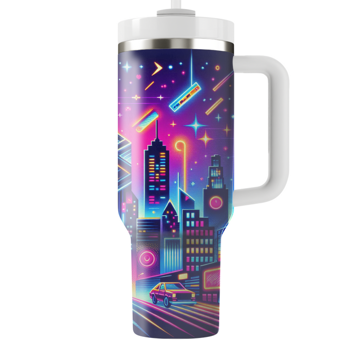 Radical 80s Neon Streets Insulated Tumblers