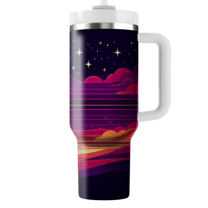 Cosmic Sunset Horizon  Unique Tumblers