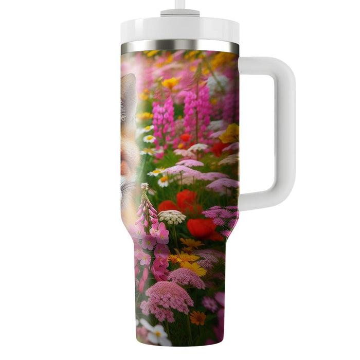 Floral Fox Enchantment  Decorative Tumblers