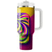 Vibrant Retro Swirls  Unique Tumblers