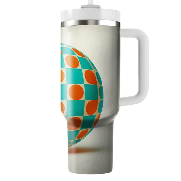 Vintage Style Checkerboard  Travel Tumblers