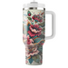 Vibrant Retro Flora  Tumbler Cups