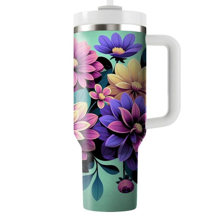 Whimsical Dahlia Dreams  Insulated Tumblers