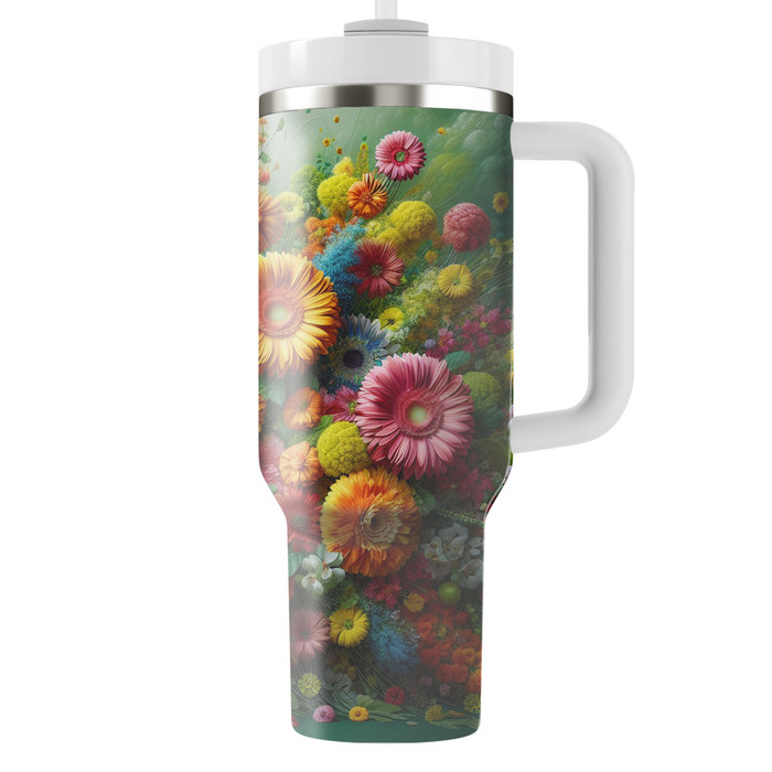 Bold Floral Burst  Custom Tumblers