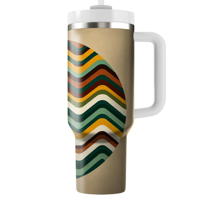 Zigzag Vibes  Tumblers With Lids