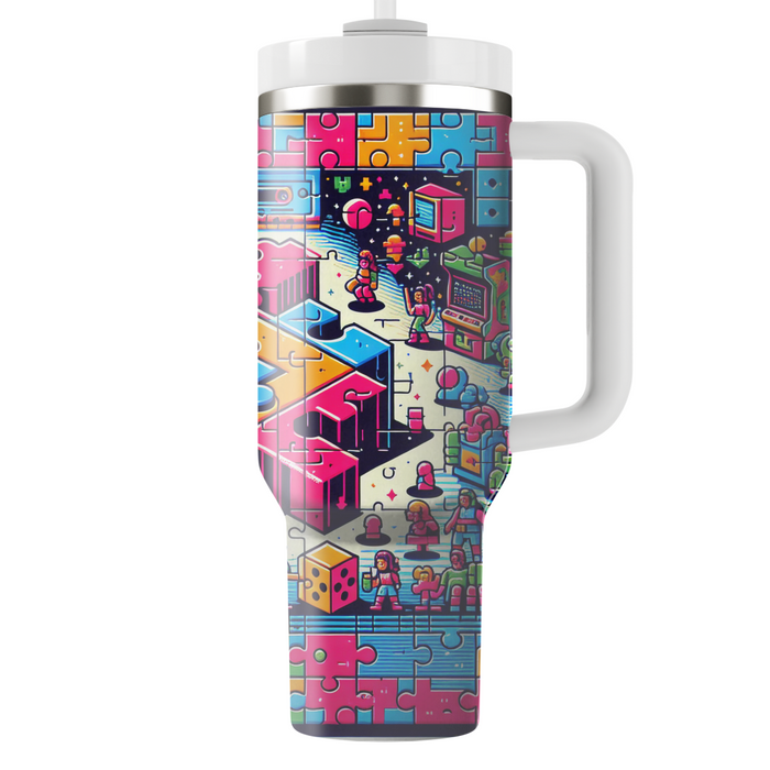 Classic Game Night Puzzle Custom Tumblers