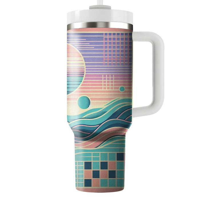 Vaporwave Wave  Custom Tumblers