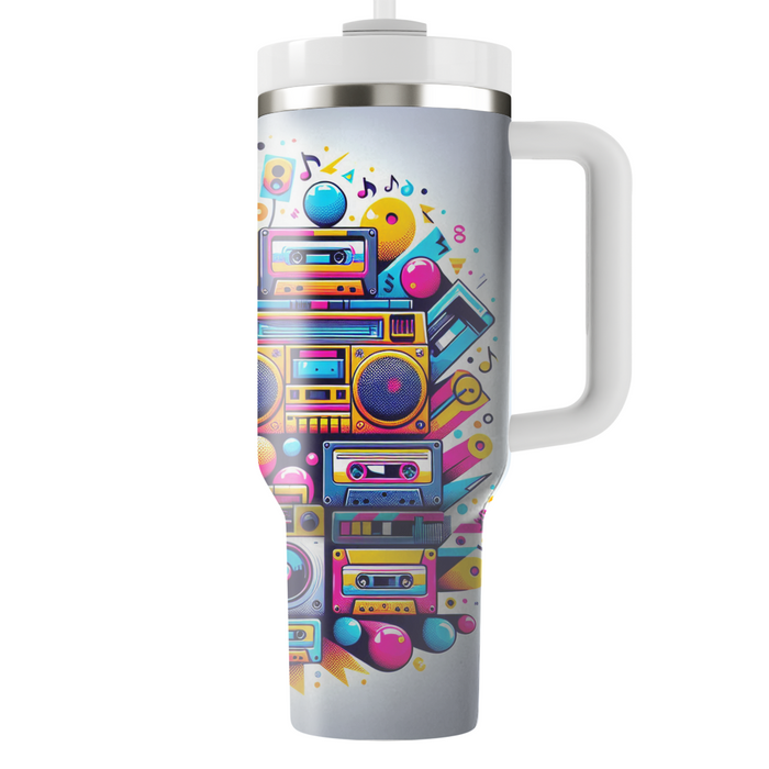 Bright Boombox Beat  Personalized Tumblers