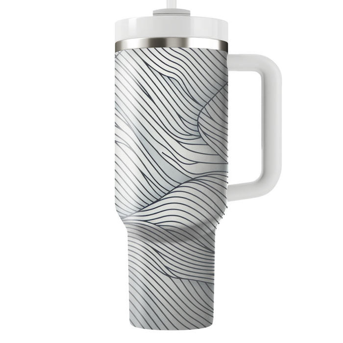 Minimalist Line Wave  Insulated Tumblers