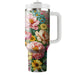 Blossoming Floral Delight  Decorative Tumblers