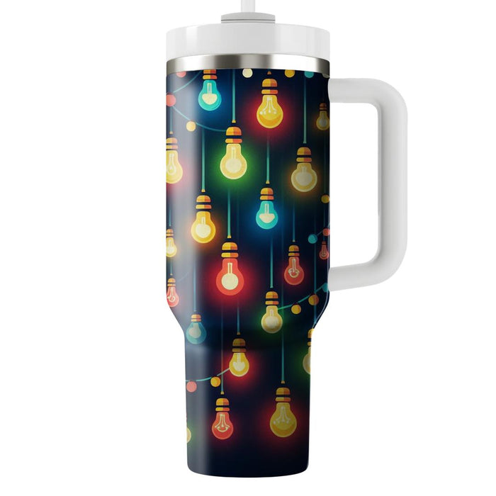 Vibrant Festival Lights  Tumblers With Lids