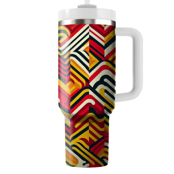 Zigzag Vibrance  Custom Tumblers