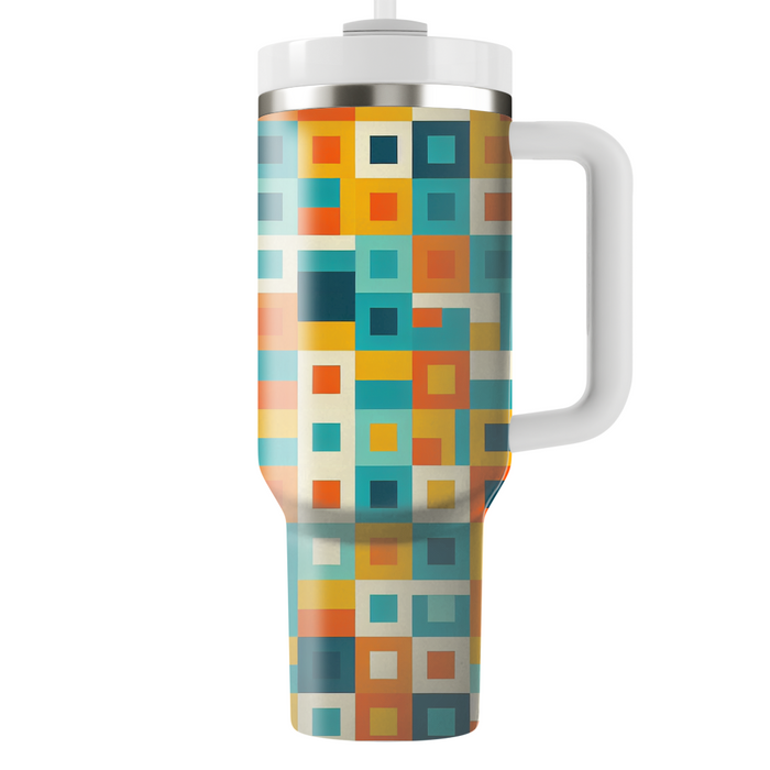 Bold Square Mosaic  Insulated Tumblers