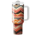 Sunset Chevron Harmony  Personalized Tumblers