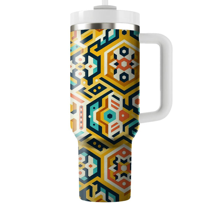 Hexagon Hive Delight  Travel Tumblers