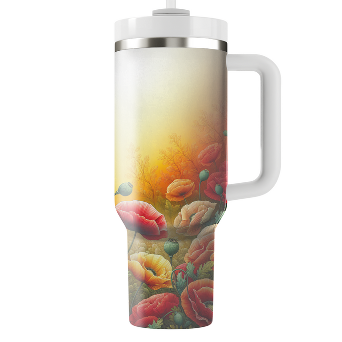 Sunset Poppy  Custom Tumblers